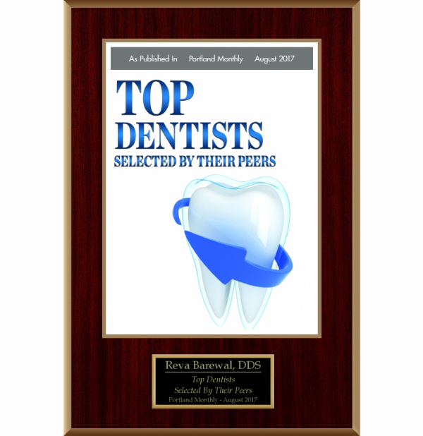 Top Dentist Award, Portland Monthly 2017